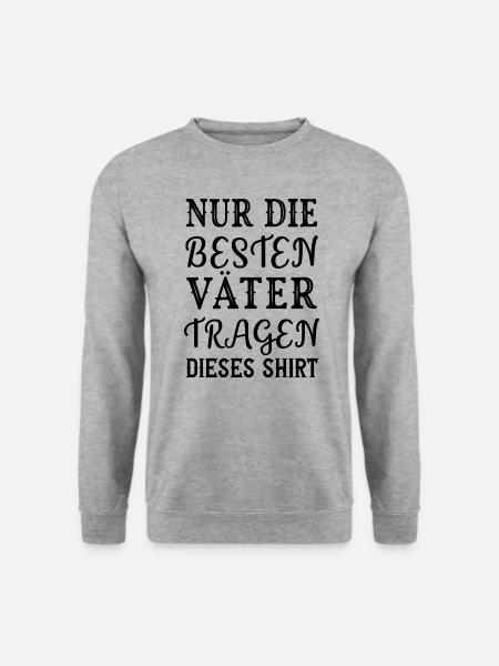 Bester Papa Vatertag Vater Geburtstag Männertag - Unisex Pullover - Weißgrau meliert