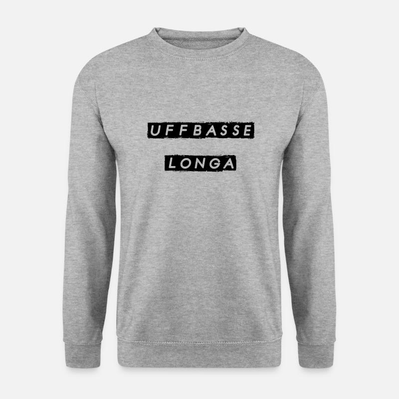 Uffbasse Longa - Unisex Pullover - Weißgrau meliert