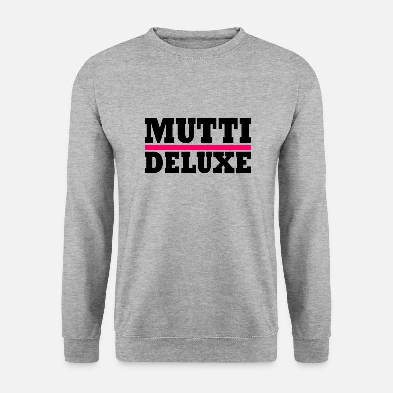 Mutti deluxe - Unisex Pullover - Weißgrau meliert