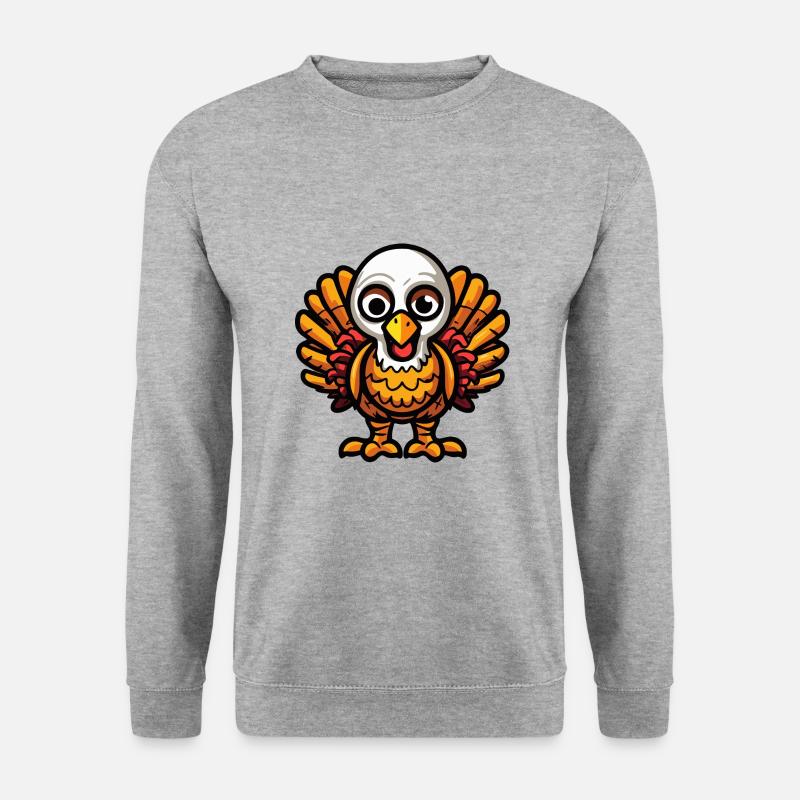 Truthan Halloween Comic Zombie - Unisex Pullover - Weißgrau meliert