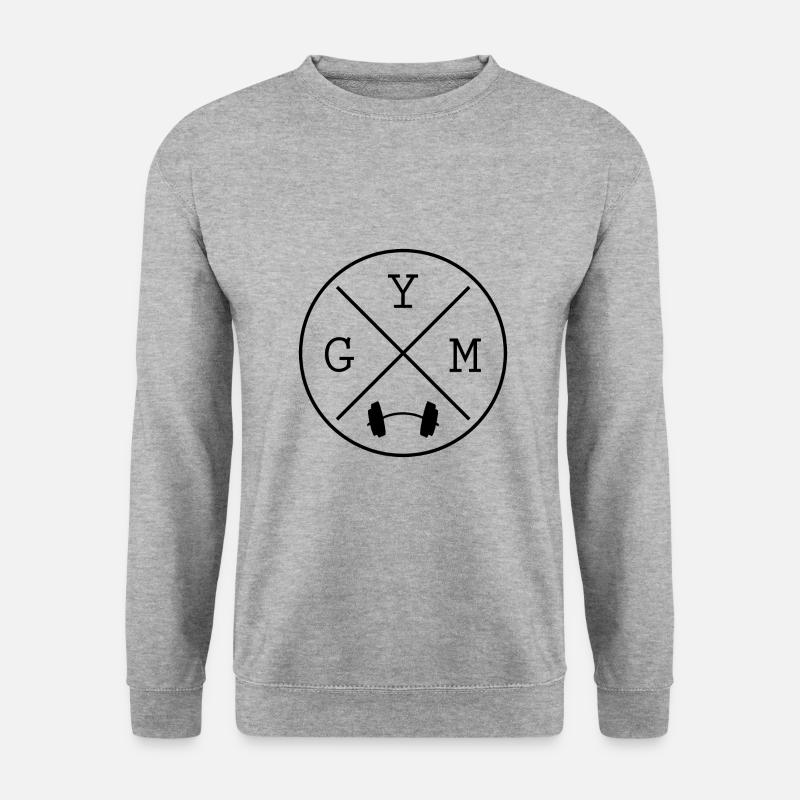 Gym - Unisex Pullover - Weißgrau meliert