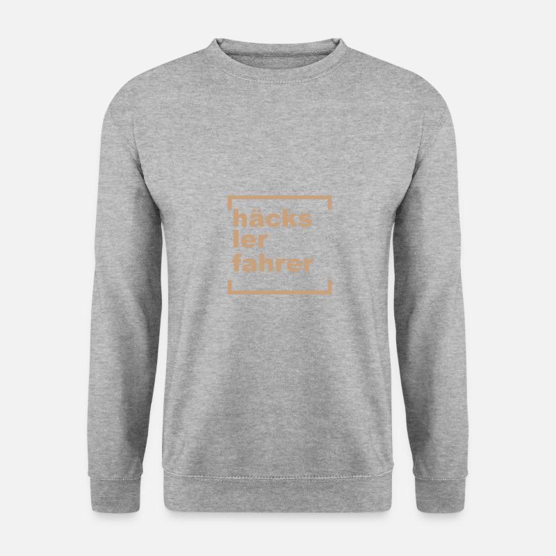 häckslerfahrer - Unisex Pullover - Weißgrau meliert