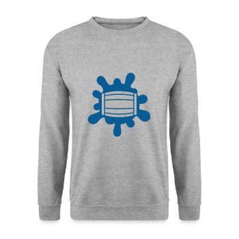 Beer - Beer / Beer Mug - Beer Bottle Beer Barrel - Unisex Sweatshirt - salt & pepper - Front - Alina (178cm) & Michal (187cm)