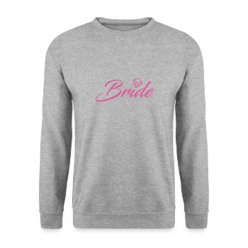 Mariage mariée mariage jga - Sweat-shirt Unisexe - gris chiné - Devant - Alina (178cm) & Michal (187cm)