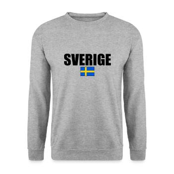 sverige - Sweat-shirt Unisexe - gris chiné - Devant - Alina (178cm) & Michal (187cm)