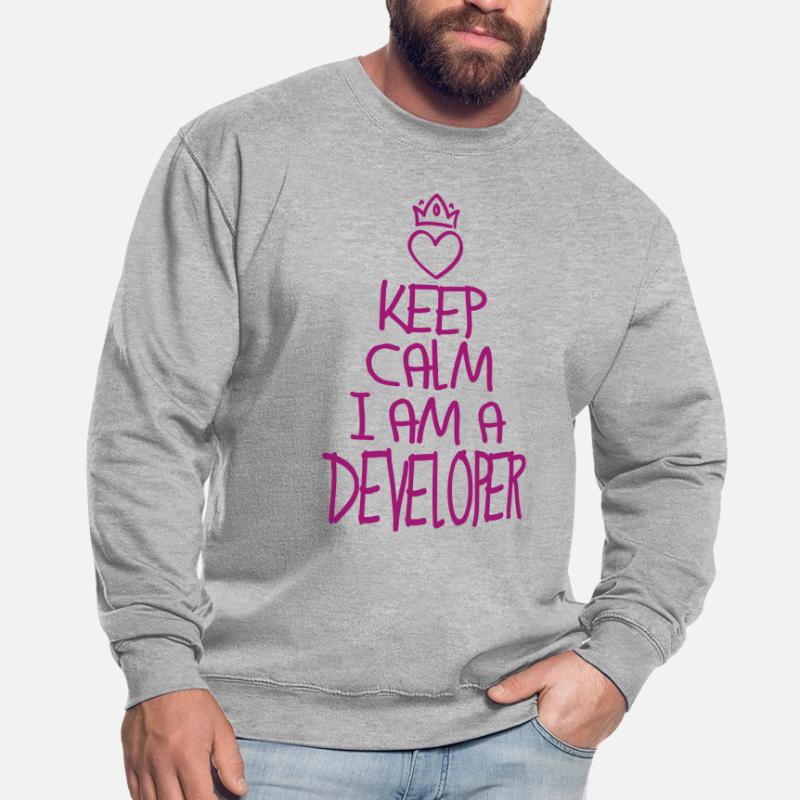Keep Calm Software Developer Cool Gift Unisex Sweatshirt