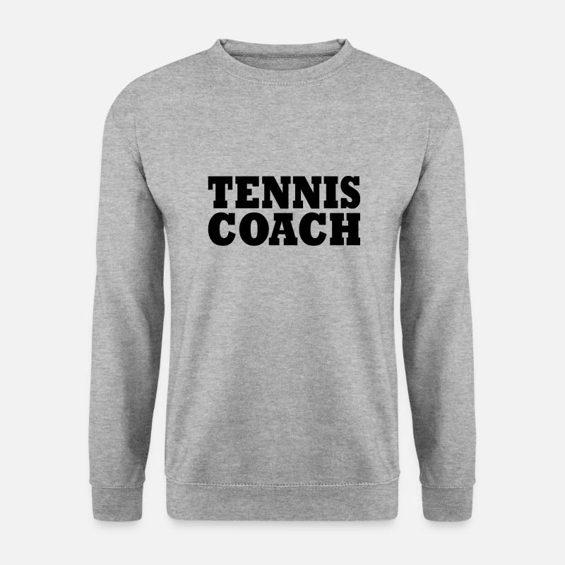 Tennis coach - Unisex Pullover - Weißgrau meliert