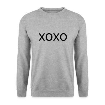 Xoxo - Sweat-shirt Unisexe - gris chiné - Devant - Alina (178cm) & Michal (187cm)