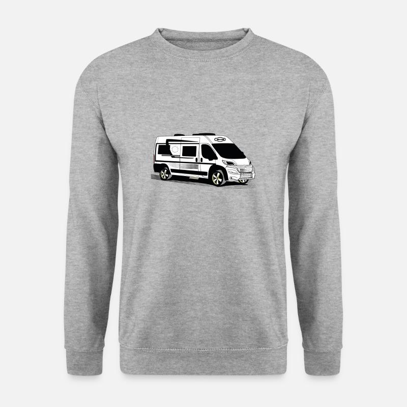 Kastenwagen Van 6m WS - Unisex Pullover - Weißgrau meliert