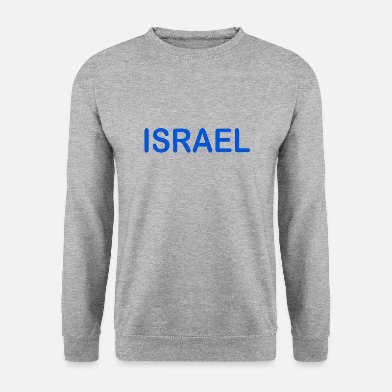 Israel - Unisex Pullover - Weißgrau meliert