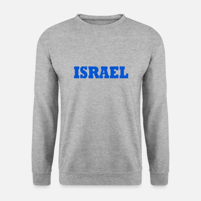 Israel - Unisex Pullover - Weißgrau meliert