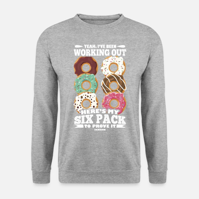 Donut - Unisex Pullover - Weißgrau meliert