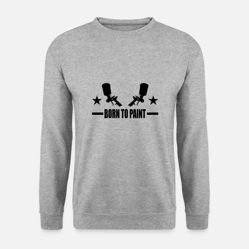 Lackierer - Unisex Pullover - Weißgrau meliert