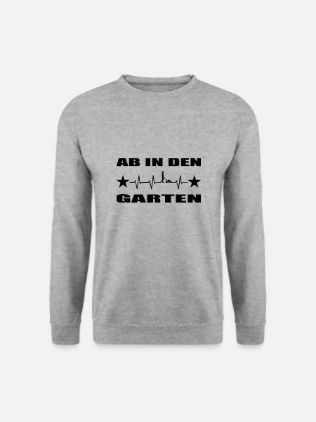 Garten - Unisex Pullover - Weißgrau meliert