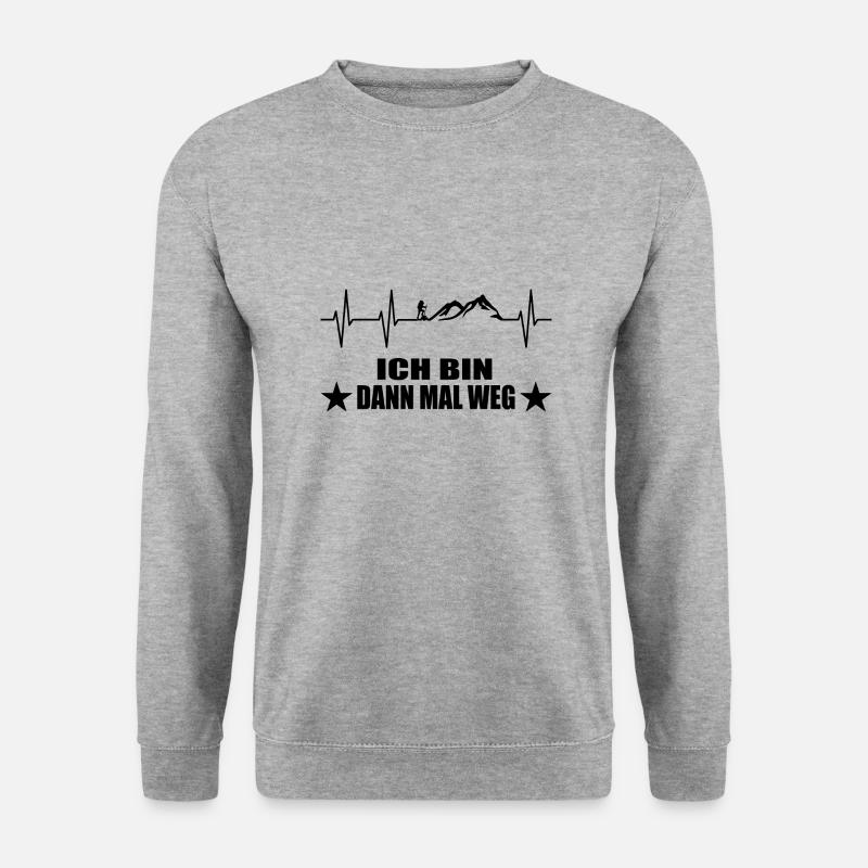 Wandern - Unisex Pullover - Weißgrau meliert