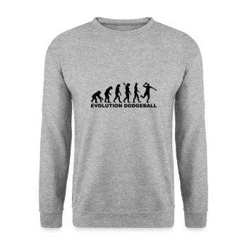 Dodgeball - Unisex Pullover - Weißgrau meliert - Vorne - Alina (178cm) & Michal (187cm)