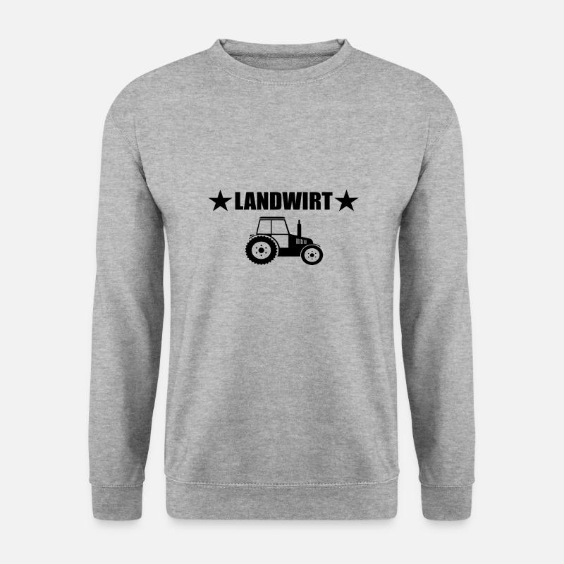 Traktor - Unisex Pullover - Weißgrau meliert