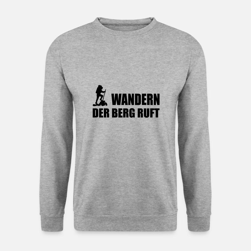 Wandern - Unisex Pullover - Weißgrau meliert