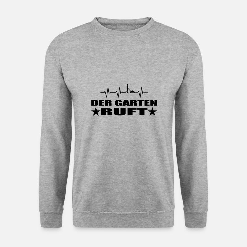 Garten - Unisex Pullover - Weißgrau meliert