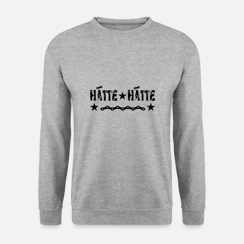Hätte Hätte - Unisex Pullover - Weißgrau meliert