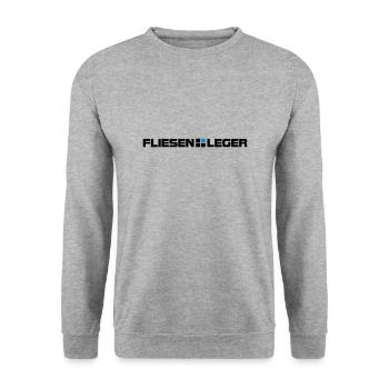 fliesenleger, fliesen, handwerker - Unisex Pullover - Weißgrau meliert - Vorne - Alina (178cm) & Michal (187cm)