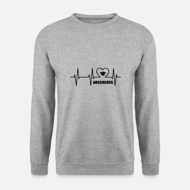 Abschluss - Unisex Pullover - Weißgrau meliert