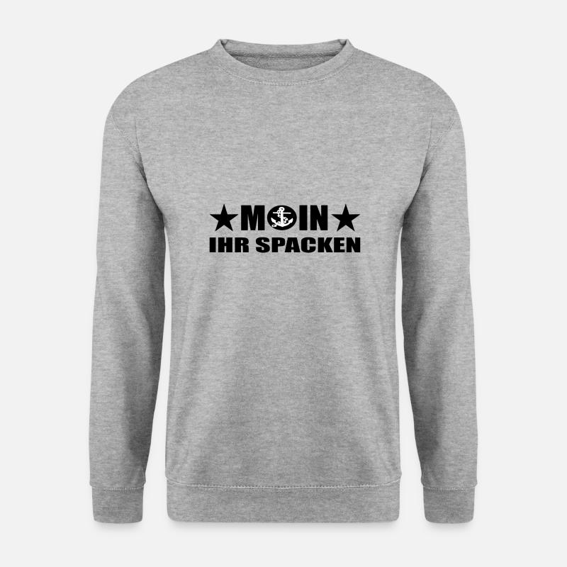 moin - Unisex Pullover - Weißgrau meliert