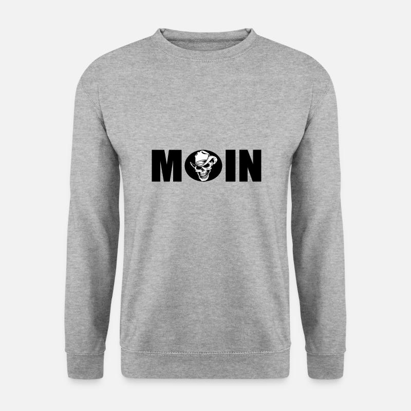 Moin - Unisex Pullover - Weißgrau meliert