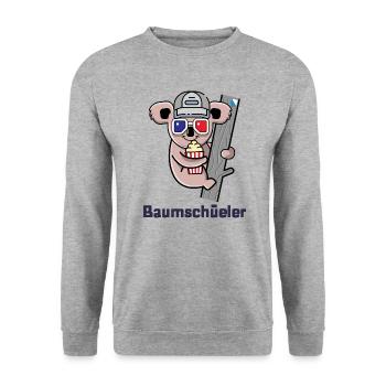 Baumschüeler - bischZüri - Unisex Pullover - Weißgrau meliert - Vorne - Alina (178cm) & Michal (187cm)