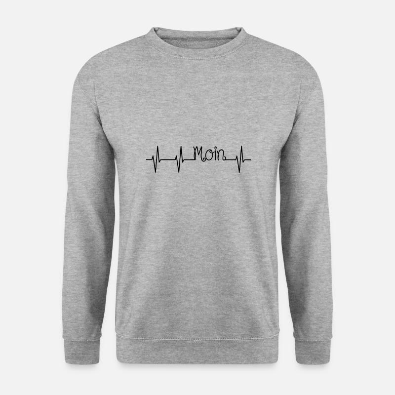 Moin - Unisex Pullover - Weißgrau meliert