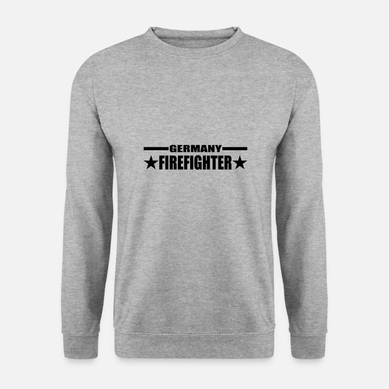 Feuerwehr - Unisex Pullover - Weißgrau meliert