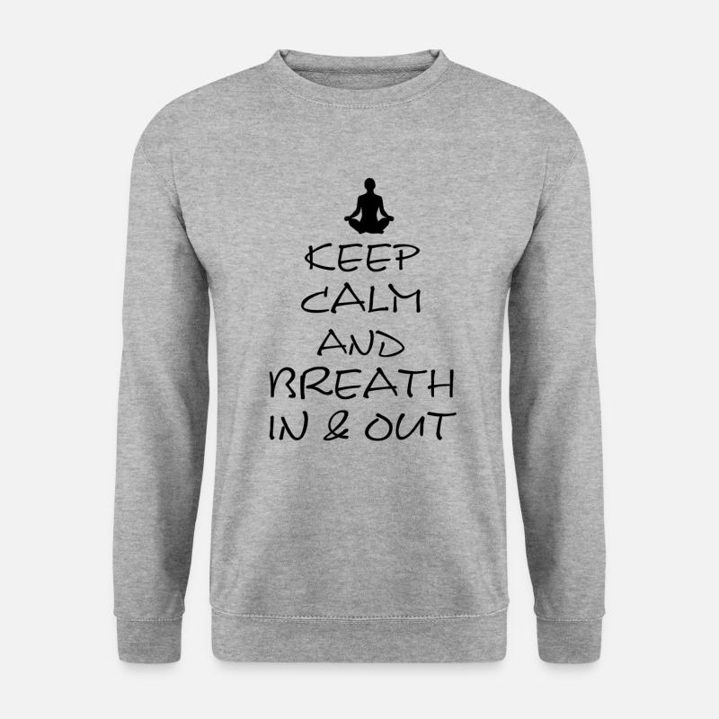 Yoga - Unisex Pullover - Weißgrau meliert