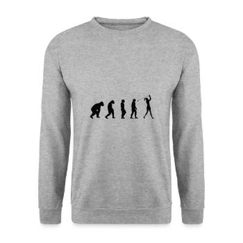 Golf Club De Golf Evolution - Sweat-shirt Unisexe - gris chiné - Devant - Alina (178cm) & Michal (187cm)