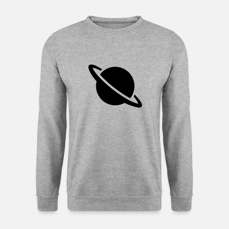Planet Symbol - Unisex Pullover - Weißgrau meliert