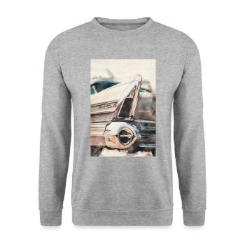 Buick Roadmaster 75 R - Sweat-shirt Unisexe - gris chiné - Devant - Alina (178cm) & Michal (187cm)
