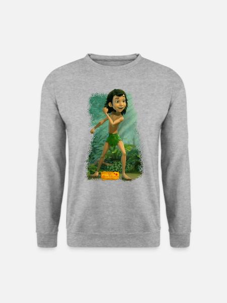 Das Dschungelbuch Mogli - Unisex Pullover - Weißgrau meliert