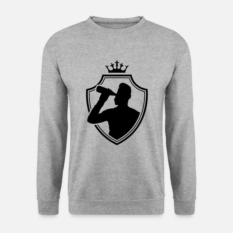 drinking coat of arms - Unisex Sweatshirt - salt & pepper