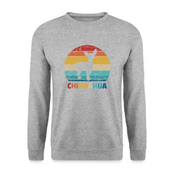 Chihuahua - Unisex Sweatshirt - salt & pepper - Front - Alina (178cm) & Michal (187cm)