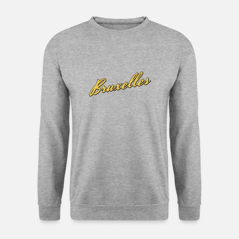 Bruxelles - Unisex Pullover - Weißgrau meliert