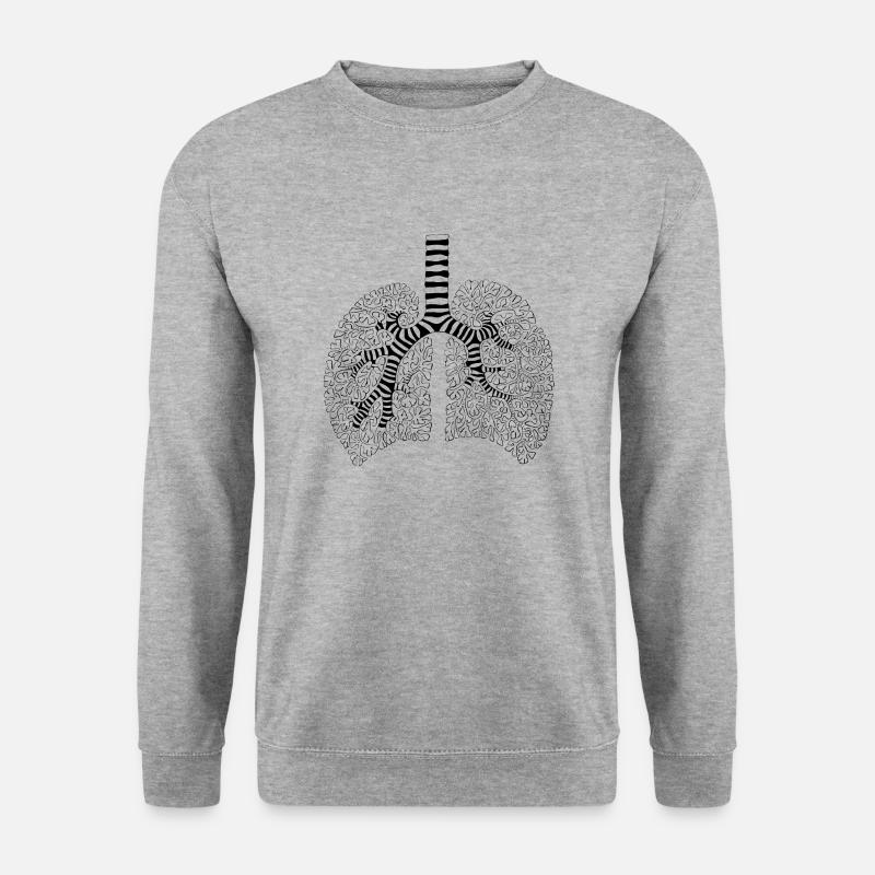 Lunge - Unisex Pullover - Weißgrau meliert