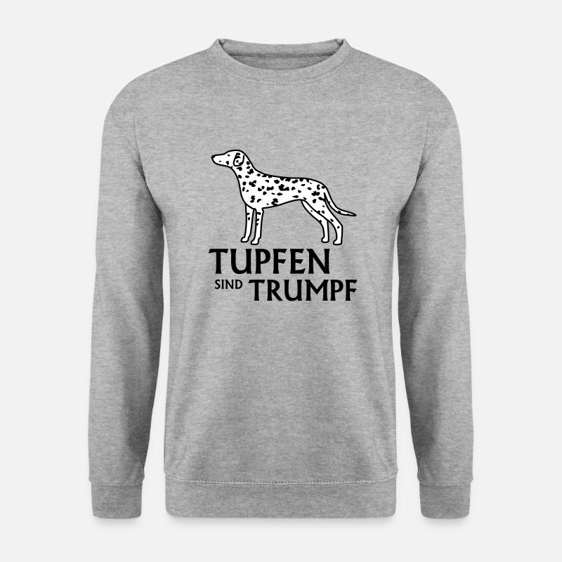 Dalmatiner - Unisex Pullover - Weißgrau meliert