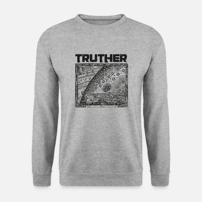 Truther Flammarion Engraving - Unisex Pullover - Weißgrau meliert