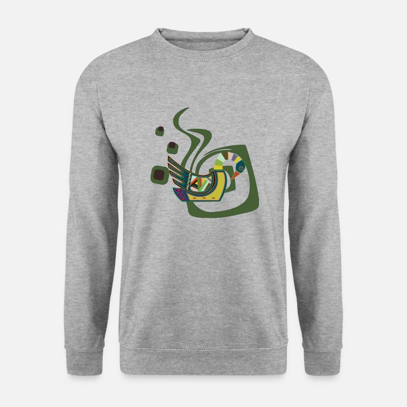Gans - Unisex Pullover - Weißgrau meliert