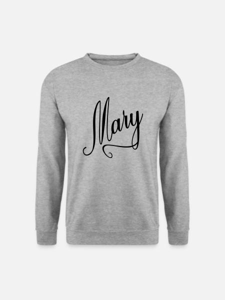 Mary Maria Name Vorname - Unisex Pullover - Weißgrau meliert