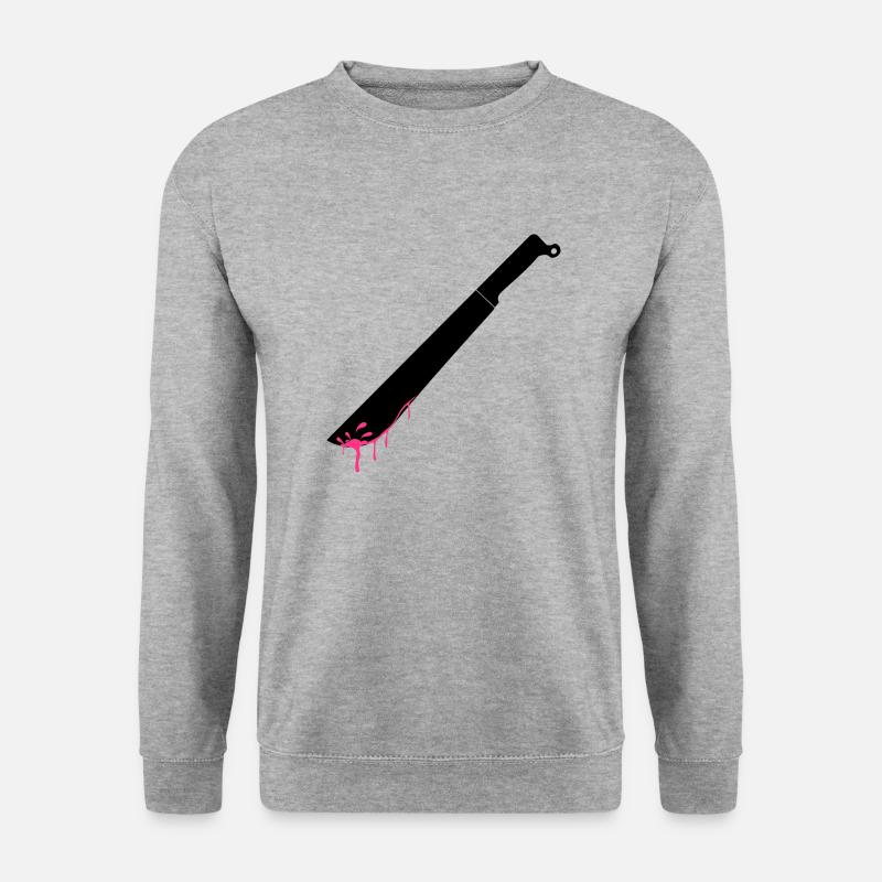 Machete - Unisex Pullover - Weißgrau meliert