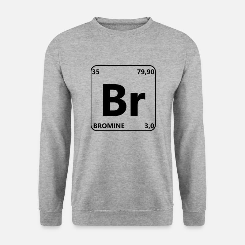Brom - Unisex Pullover - Weißgrau meliert