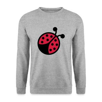 Ladybug - Unisex Sweatshirt - salt & pepper - Front - Alina (178cm) & Michal (187cm)