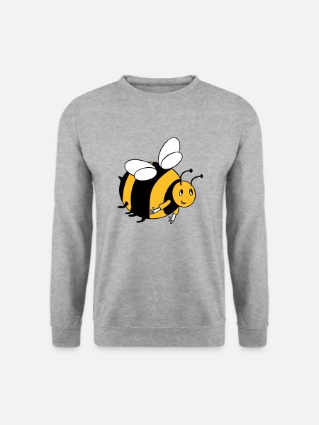 Hummel mit deinen Farben - Unisex Pullover - Weißgrau meliert