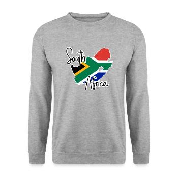 Afrique du Sud - Sweat-shirt Unisexe - gris chiné - Devant - Alina (178cm) & Michal (187cm)