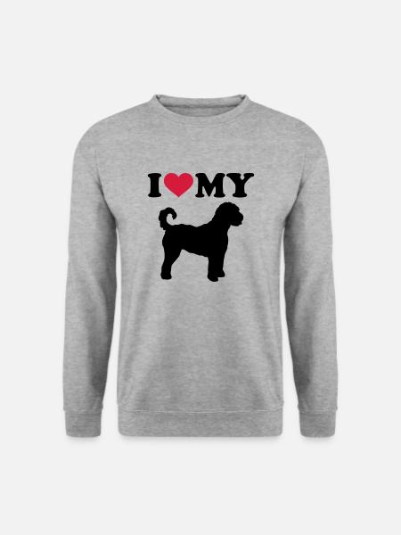 Labradoodle - Unisex Pullover - Weißgrau meliert